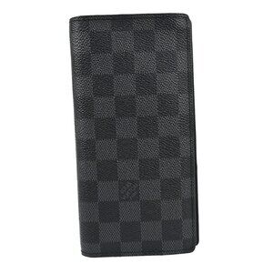 Louis Vuitton Damier Graphite Portefeuille Brazza Wallet N62665 TA2112 XX07044